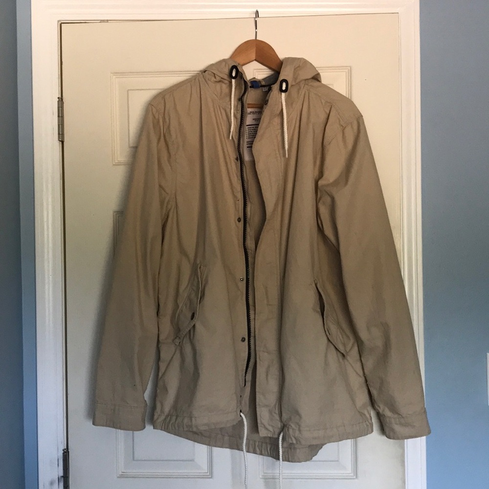 Tan long coat from h&m worn once